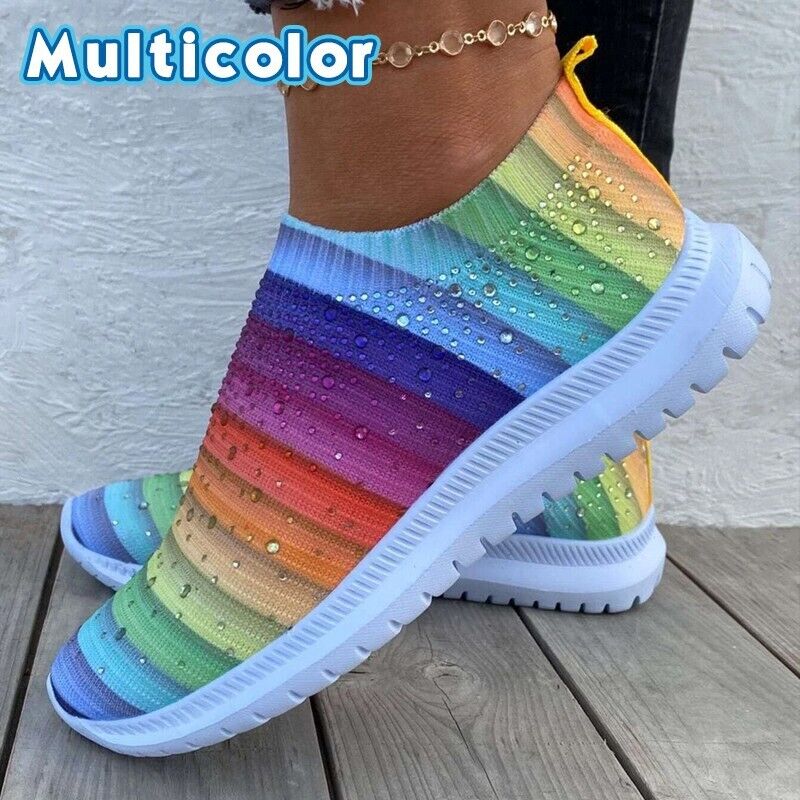 Crystal Breathable Orthopedic Slip On Walking Shoes 1