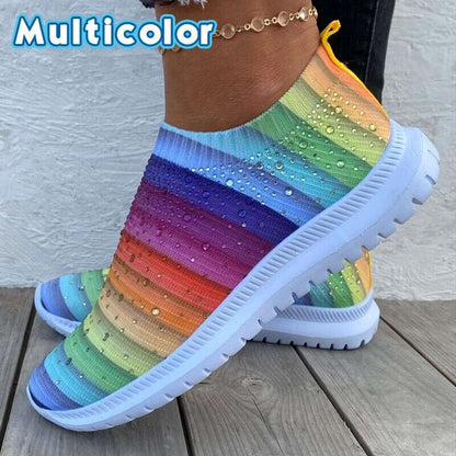 Crystal Breathable Orthopedic Slip On Walking Shoes 1