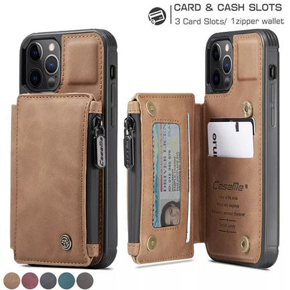 Luxury Genuine Leather Phone Wallet Case 1