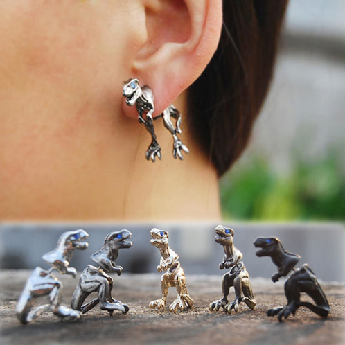 1 Pcs  T-Rex Dinosaur Earrings 1