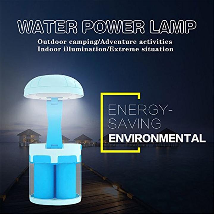 LED Salt Water Chemical Powered Night Light Portable Desk Lamp 1