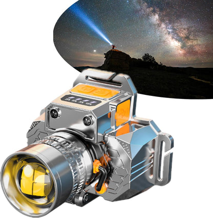 Head-Mounted Induction Zoomable Super Bright Flashlight 1