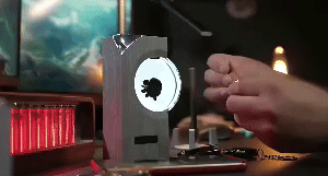Dancing Ferrofluid Speaker Mate Music Lamp 1