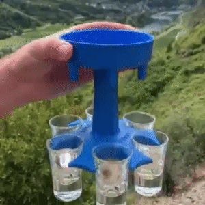 6 Shot Glass Dispenser and Holder 1