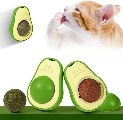 AVOCADO EDIBLE CATNIP WALL BALL 1