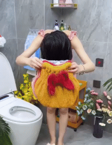 Bowknot Cute Hair Dry Cap 1