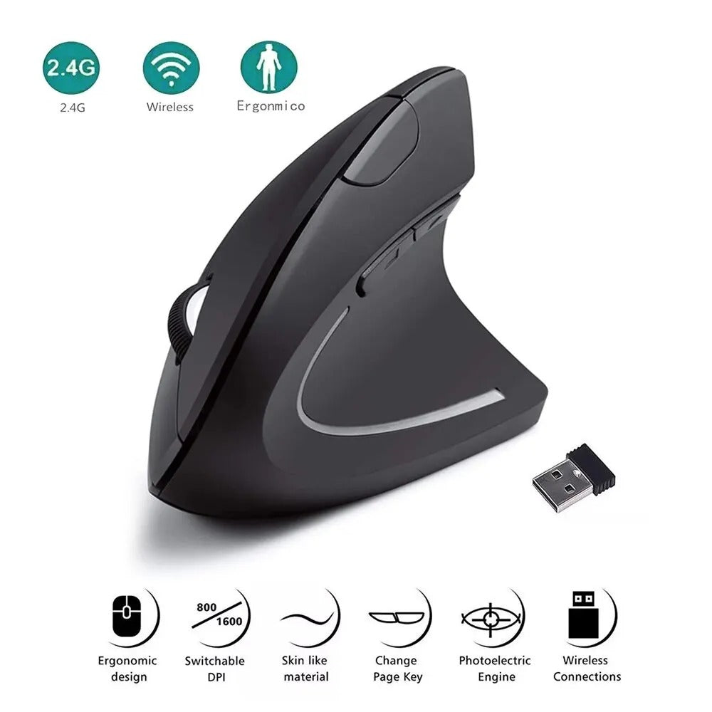 Ergonomic Vertical Wireless Mouse 1