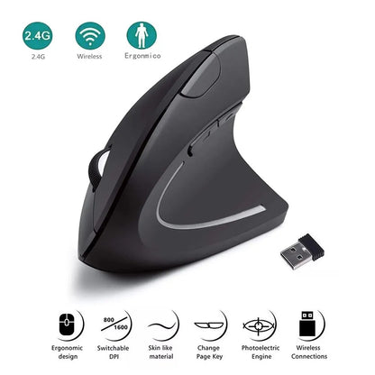 Ergonomic Vertical Wireless Mouse 1