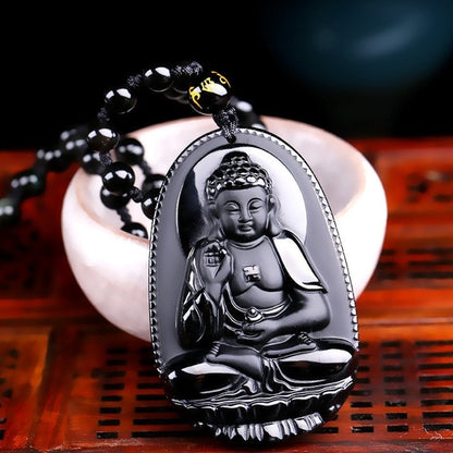 Black Buddha Necklace 1