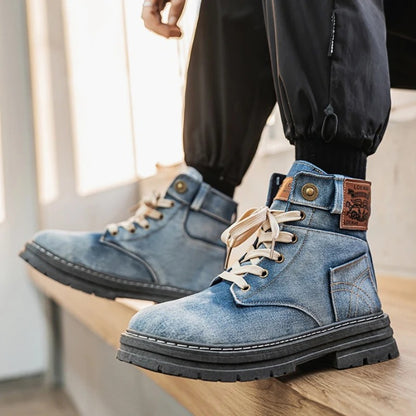 Denim Ankle Boots 1