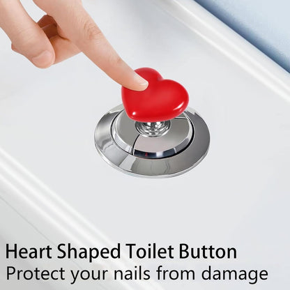 Heart Shaped Toilet Flush Button 1