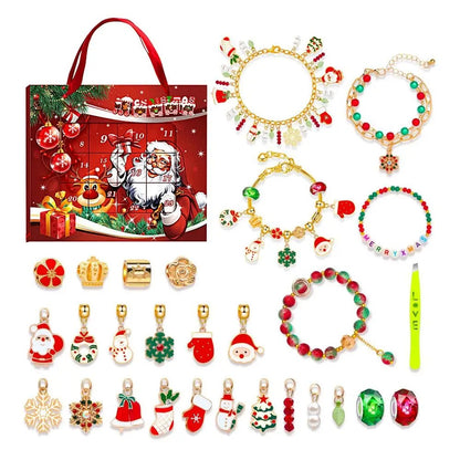 DIY 24 Days Christmas Countdown Calendar Bracelets Set 1