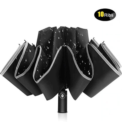 INVERTED UMBRELLA WITH REFLECTIVE STRIPE 1
