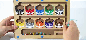 Magnetic Color and Number Maze 1