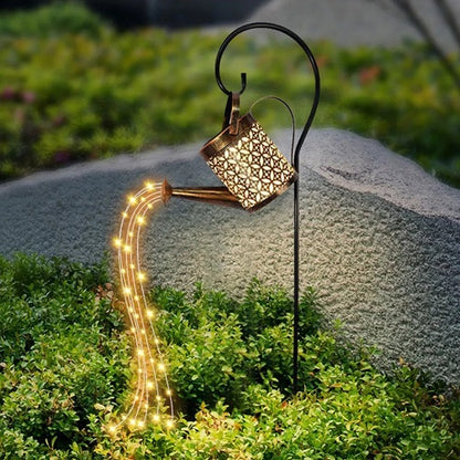 Glowing Watering Can Made with Fairy Lights 1