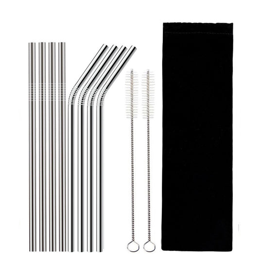 4Pcs Stainless Steel Reusable Drinking Straws 1