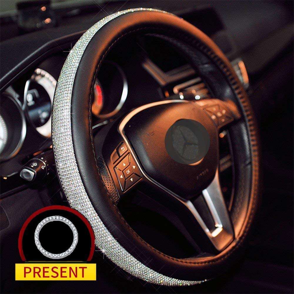 Rhinestone Steering Wheel Cover 1