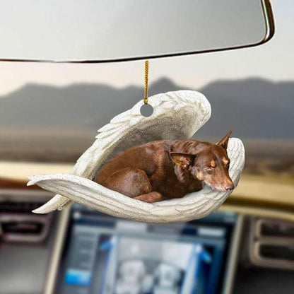 Dog Sleeping Angel Keychain 1