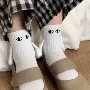 Magnetic Suction 3D Doll Couple Socks 1