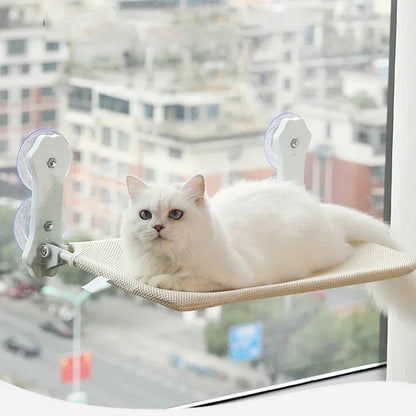 Suction Cup Cat Hammock – Foldable Window-Mounted Cat Bed & Suspended Nest for Balcony or Glass Surfaces 1