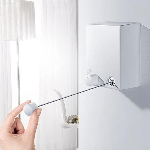 Telescopic Stainless String Invisible Clothesline 1