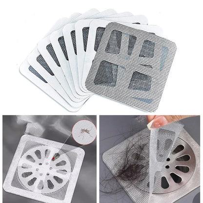 Shower Drain Hair Catcher Mesh Stickers 1