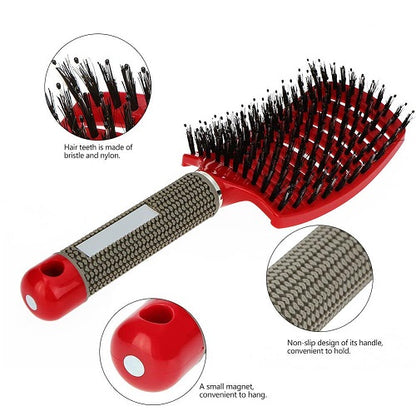Detangler Bristle Nylon Hairbrush 1