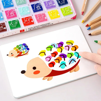 Finger Painting Kit-24  Color Seal/30 Pages 1