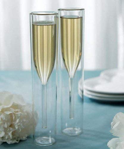 Double-walled Champagne Flutes 2PCS 1