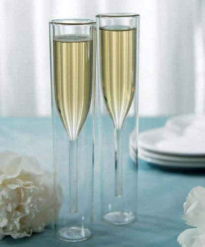 Double-walled Champagne Flutes 2PCS 1