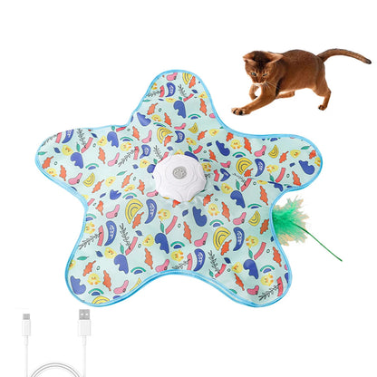 Interactive Cat Mat – Automatic Hide-and-Seek Wand & Feather for Indoor Cats 1