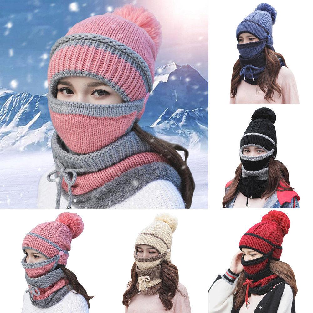 Beanie Hat with Scarf and Mask 1
