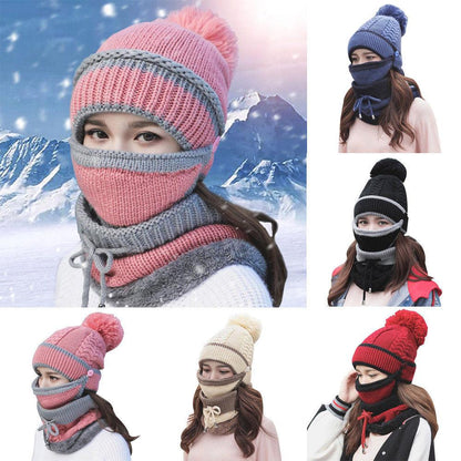 Beanie Hat with Scarf and Mask 1
