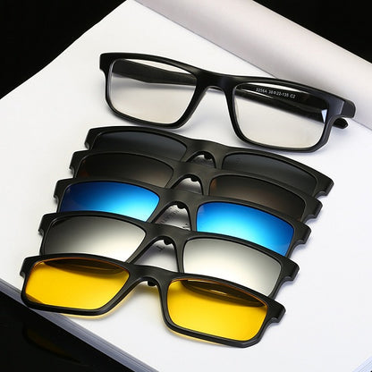5 in 1 Magnetic Lens Swappable Sunglasses 1