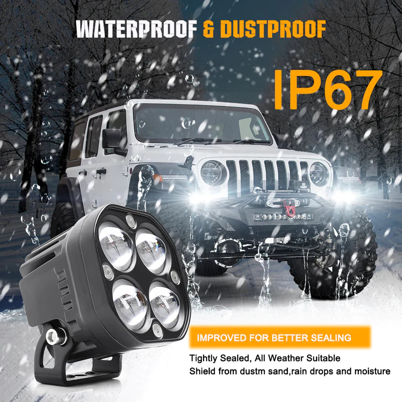 3inch Dual Beam Square Car Fog Light Pods 1