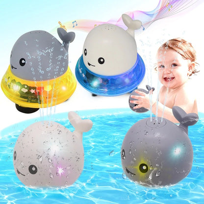 SPRINKLER WHALE BATH TOY WITH LED LIGHTS 1