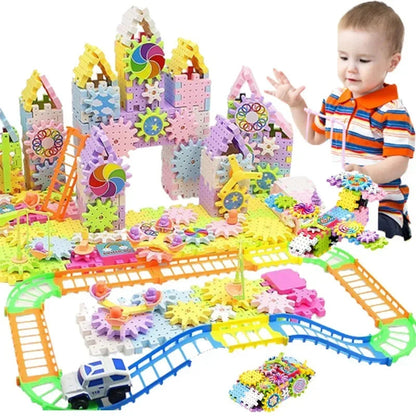 Educational STEM Electric Gears Blocks Toy 1