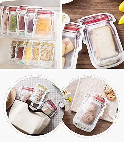 3pcs Mason Jar Zipper Bags 1