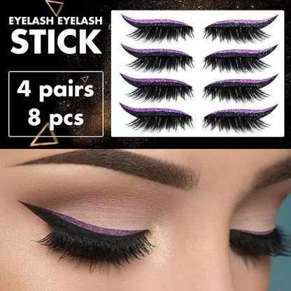 Reusable Eyeliner and Eyelash Stickers with Glitter 1