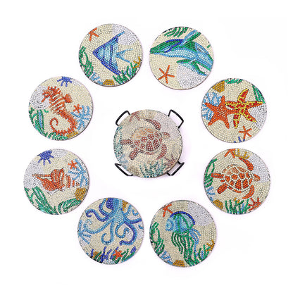 DIY MARINE DIAMOND PAINTING COASTERS 1
