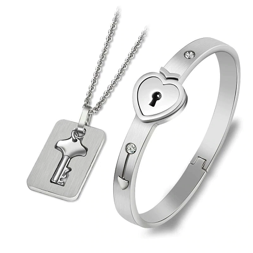 Love Lock Your Heart Bracelet Set 1