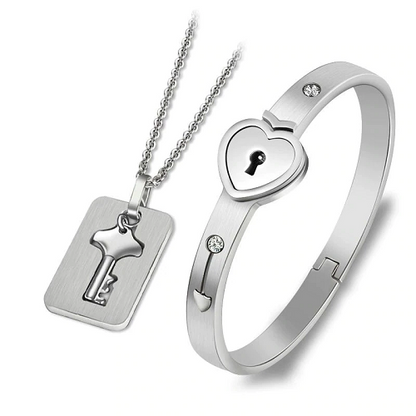 Love Lock Your Heart Bracelet Set 1