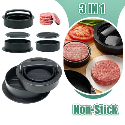 3-in-1 Burger Extrusion Molding Machine Meat Press Tool 1