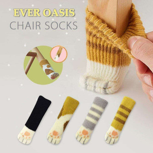 Cat Paw Chair Socks 1