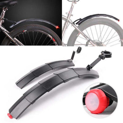 Bicycle retractable mudguard-super pressure resistant, with taillights 1