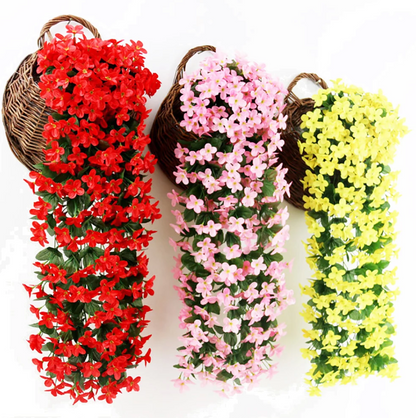 Vivid Artificial Hanging Orchid Bunch 1