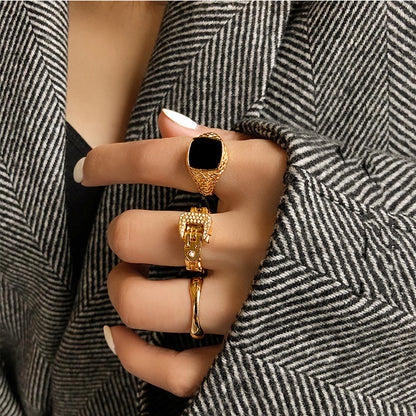Fashionable Adjustable Buckle Ring 1