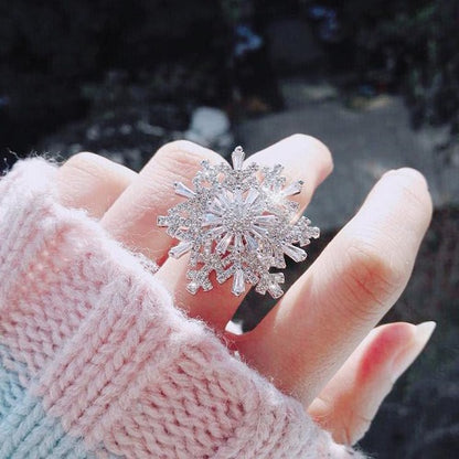Rotatable Snowflake Ring 1
