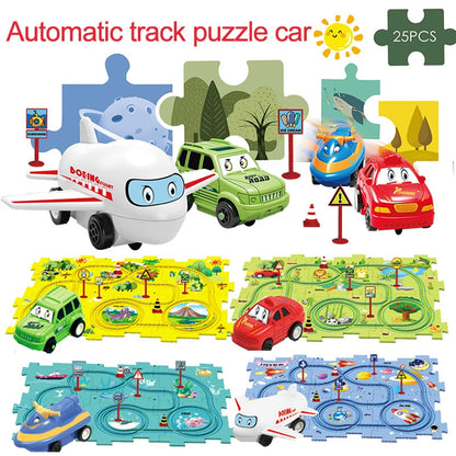 PuzzleRacer - Kids Car Track Set 1