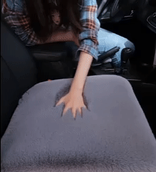 Plush Car Seat Cushion 1